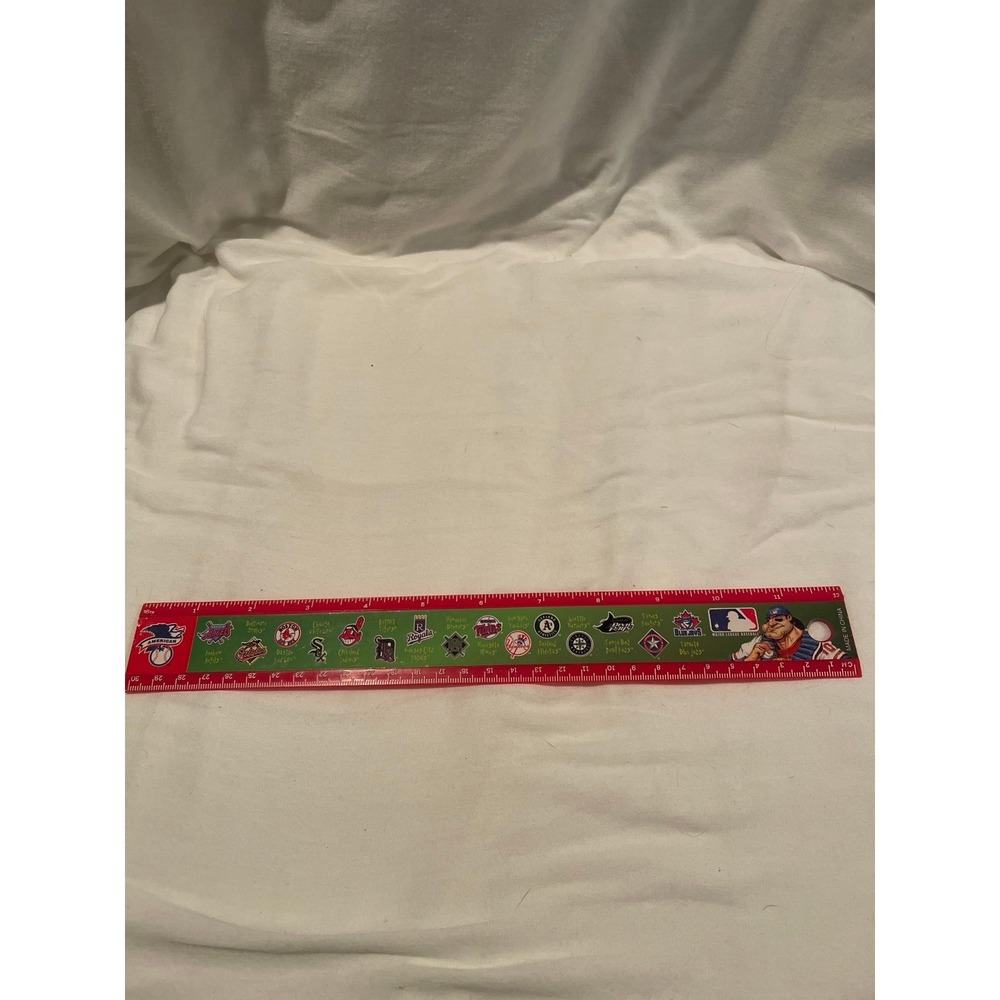 MLB vintage plastic ruler